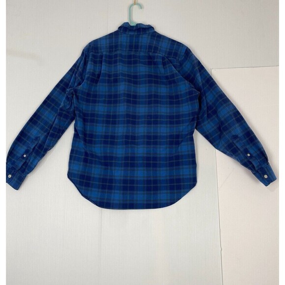 Vineyard Vines Collegiate Shirt Mens Size Medium Blue Plaid Button Up Cotton - Picture 10 of 10